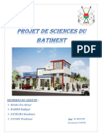 Projet de Science Du Bâtiment