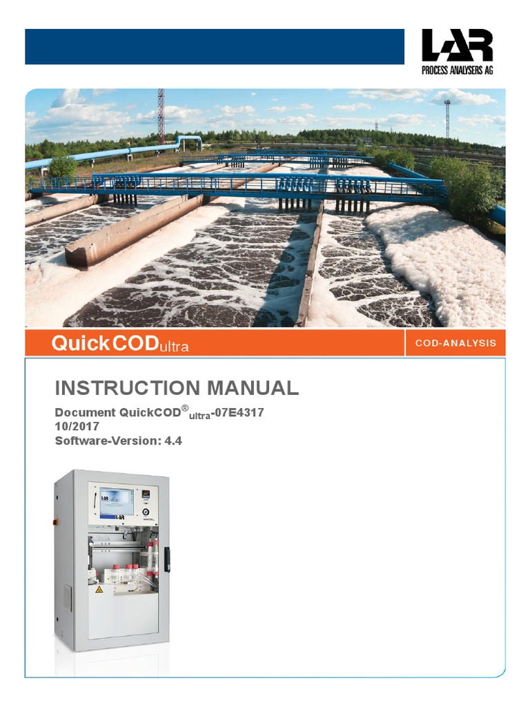 Manual QuickCODultra 07E4317 PDF | PDF | Pump | Calibration