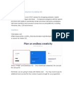 Lab 1 - Introduction To Adobe XD PDF