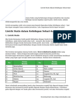 Listrik Statis Dalam Kehidupan Sehari-Hari