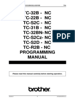Brother TC S2D Programming Manual - 1
