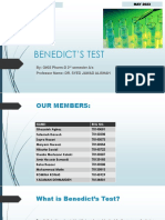 Benedict's test detects reducing sugars