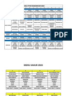 Menu Iftar Dan Sahur 2023