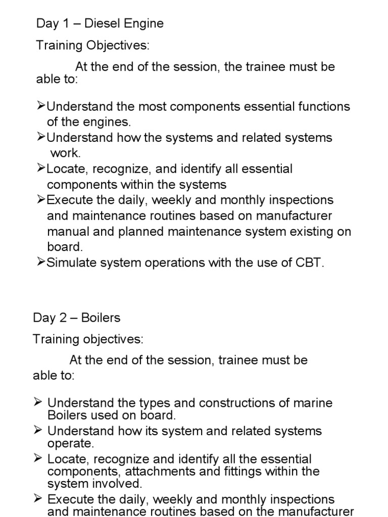 Agile Development Training Objectives