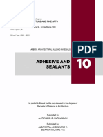 10 Adhesive and Sealants