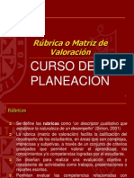 Rubrica Para Planeacion