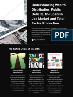 Understanding Wealth Distribution, Public Deficits, The Spanish Job Market, and Total Factor Production