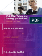 Visi, Misi, Tujuan Dan Strategi Perusahaan