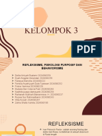 REFLEKSISME, PSIKOLOGI PURPOSIF DAN BEHAVIORISME