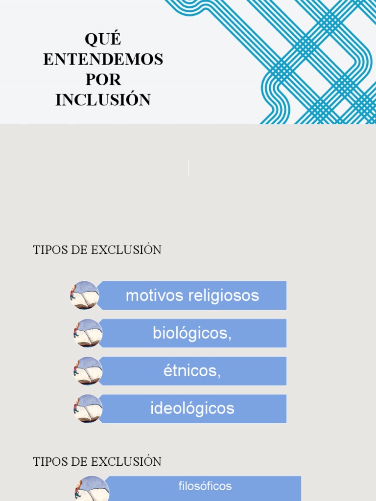 Inclusión vs Exclusión: Tipos y conceptos clave | PDF | Inclusión ...