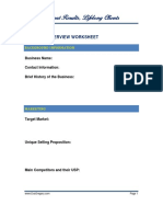 Business Overview Worksheet IRLC - 1a PDF