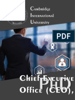 Chief Excutive Office CEO PHD