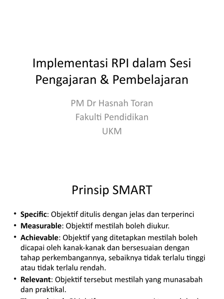 Implementasi RPI DLM P&P | PDF