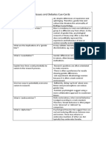 Issues and Debates Cue Cards