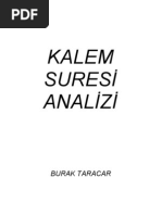 Kalem Suresi̇ Anali̇zi̇