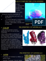 ROCKS AND MINERALS: COMPOSITION OF THE LITHOSPHERE