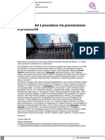 La tutela del lavoratore tra prevenzione e sicurezza - Puntosicuro.it, 8 maggio 2023