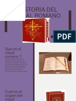 Historia del Misal Romano: De los Sacramentarios a Pablo VI