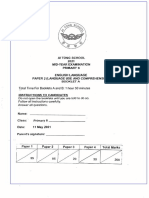 P6 English SA1 2021 AiTong PDF