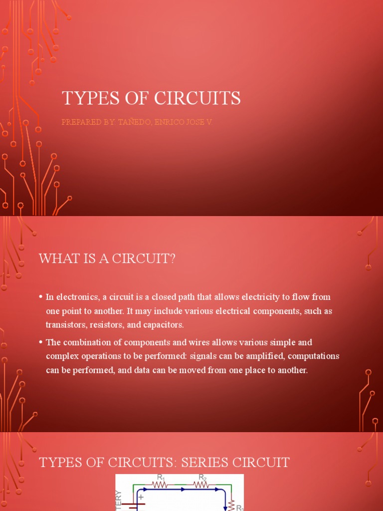 Types of Circuits Series and Parallel Report PDF Series And