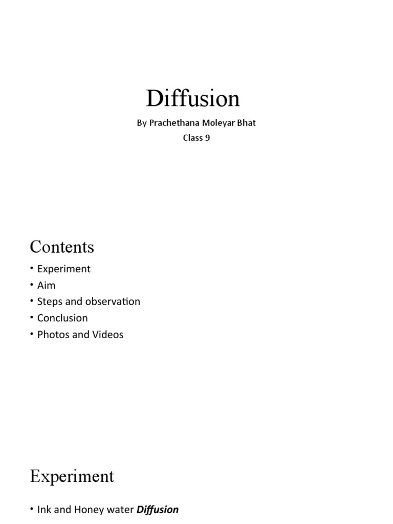 Diffusion | PDF