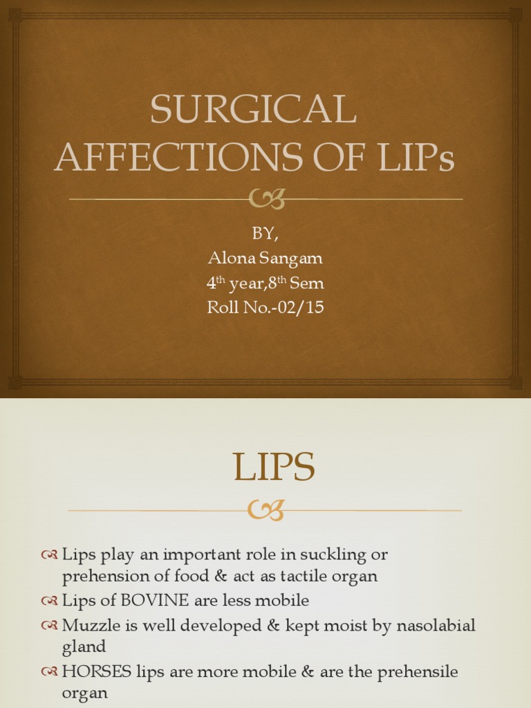 Surgical Affections of Lips | PDF