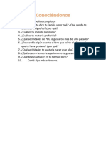 Conociéndonos PDF