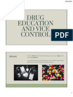 Drug Education and Vice Control: Drugs