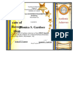 Award Certificates RAMON GARDOCE
