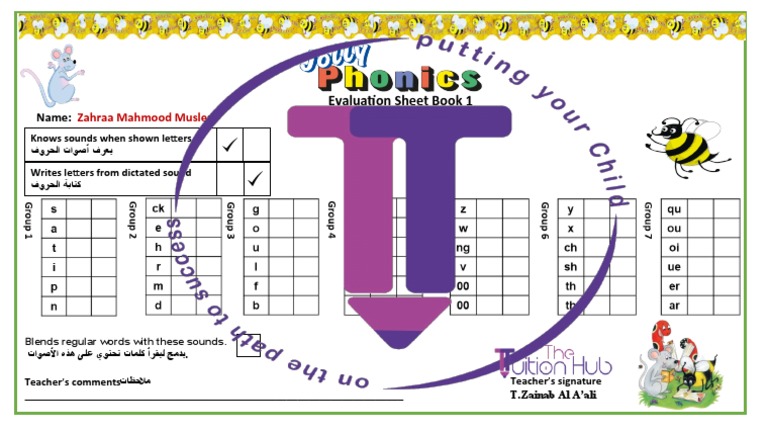 Certificate Jolly Phonics | PDF