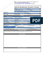 Formulário de Solicitação de Garantia PDF