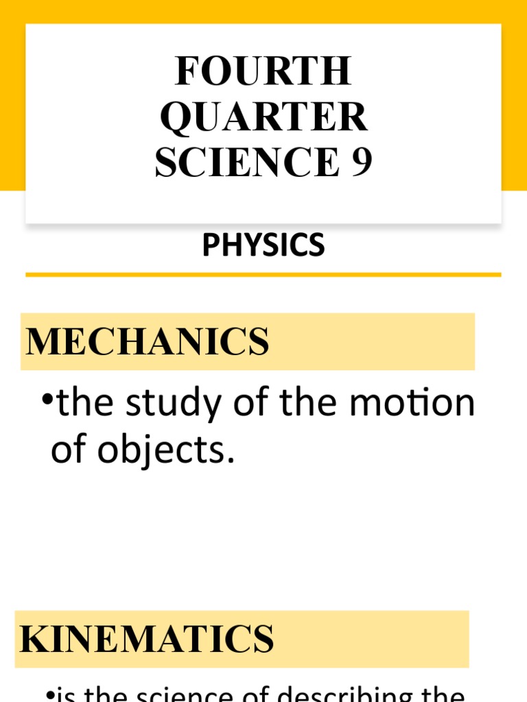Physics Mechanics: Motion and Acceleration | PDF | Acceleration | Velocity