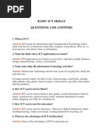 basic ICT skills qn and ans