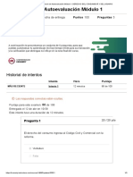 Cuestionario de Autoevaluación Módulo 1 - DERECHO DEL CONSUMIDOR Y DEL USUARIO