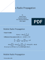 Mobile Radio Propagation: by Tanveer Hasan Assistant Professor EES, University Polytechnic AMU, Aligarh