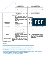 Plant and Animal Reproduction Comparison