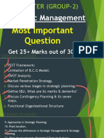 CMA INTER GROUP-2 Strategic Management Questions