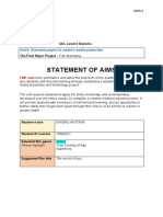 l2 Unit 8 Statement of Aims Blank 2023 Templa