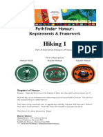 Hiking 1 Honour Requirements Framework