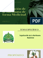 La Legalización de La Marihuana de Forma Medicinal T2 Grupo 2 PDF