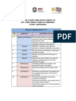 Plan de Trabajo para 6º