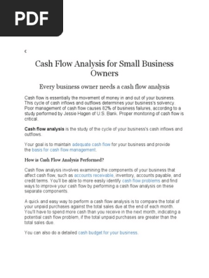 Cash FLOW Projection