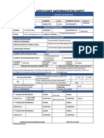 Applicant Information Sheet