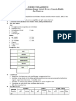 JOBSHEET PRAKTIKUM Pengolahan Air Sederhana