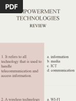 Empowerment Technologies Review