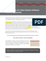 1.6 Example Software License Agreement Data System Toolkit