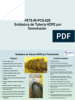 Riesgos y Controles - Soldadura de Tubería HDPE Por Termo Fusión