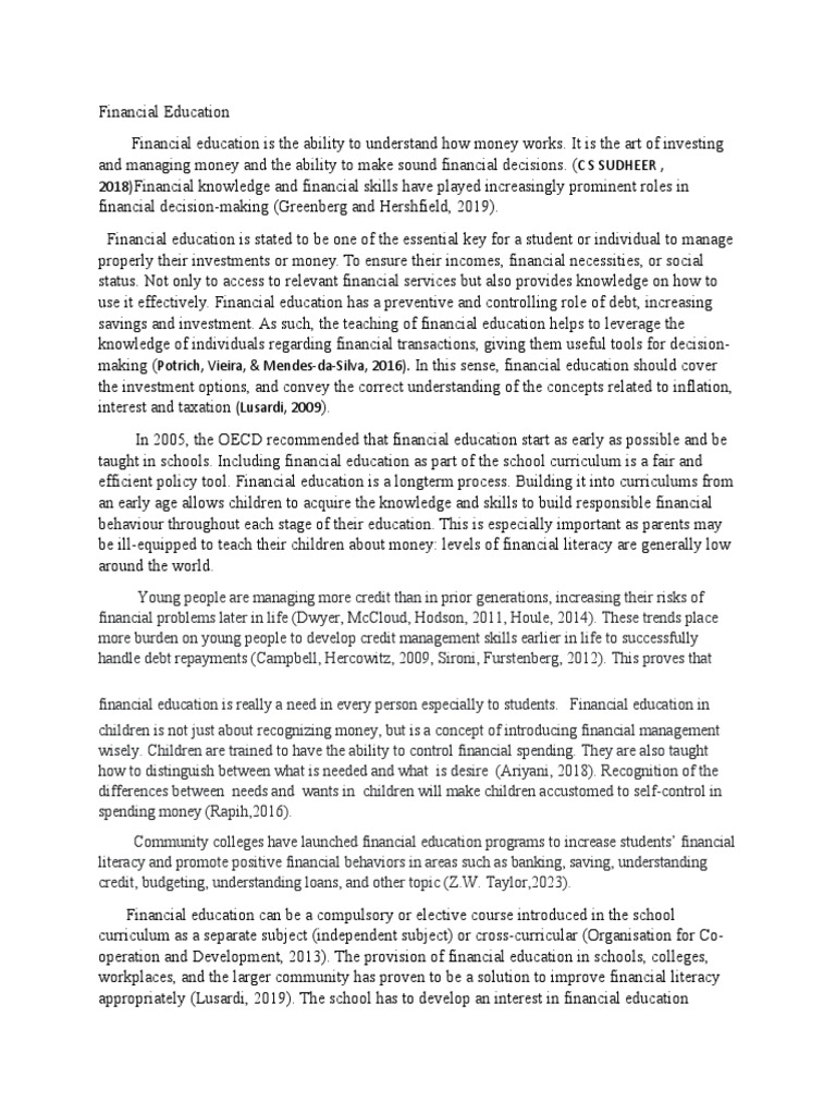 FOUNDATION FOR FINANCIAL EDUCATION REVIEW visual data 2