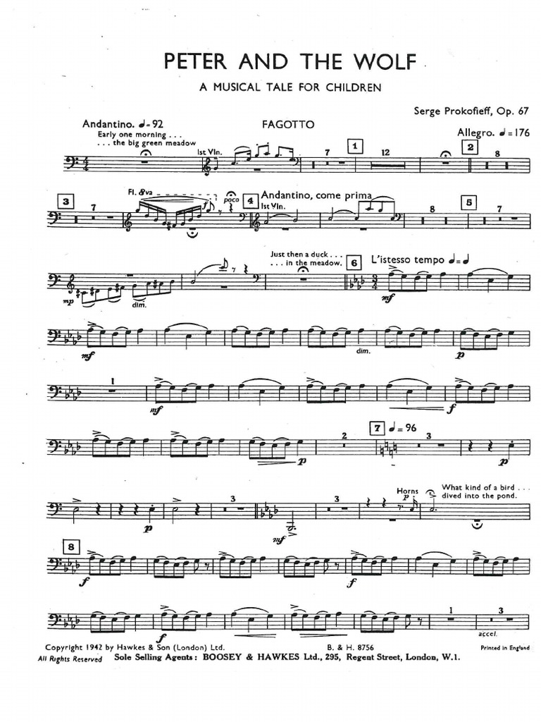 IMSLP809811PMLP04504Prokofieff Peter and The Wolf Bassoon PDF