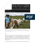 La vida de los vaqueros colombianos en las grandes llanuras orientales de la frontera con Venezuela